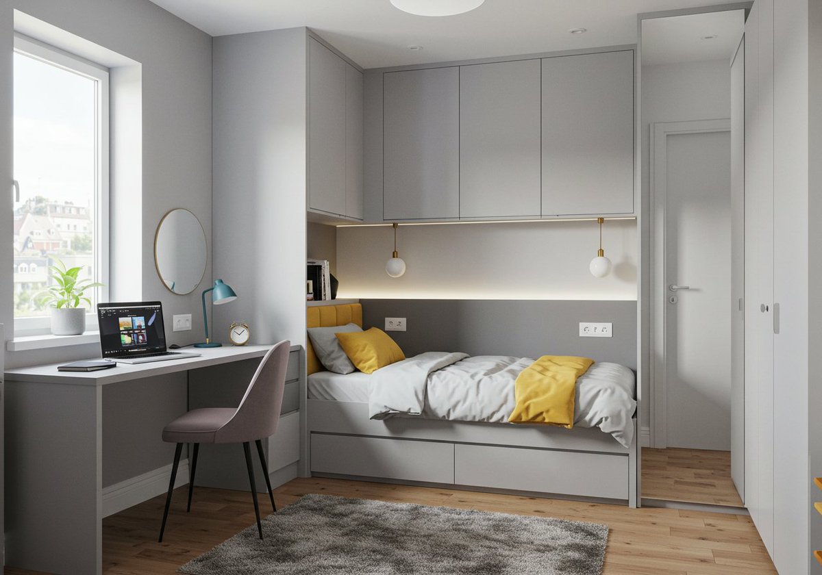 michellesells's tweet image. Small bedroom? No worries! With clever design hacks, even the tiniest space can feel cozy, stylish, and functional. 🛏️✨

#SmallBedroomSolutions #SpaceSavingHacks #CozyAndChic #SmartDesign #TinyRoomInspo
 LocalInfoForYou.com/336847/small-b…