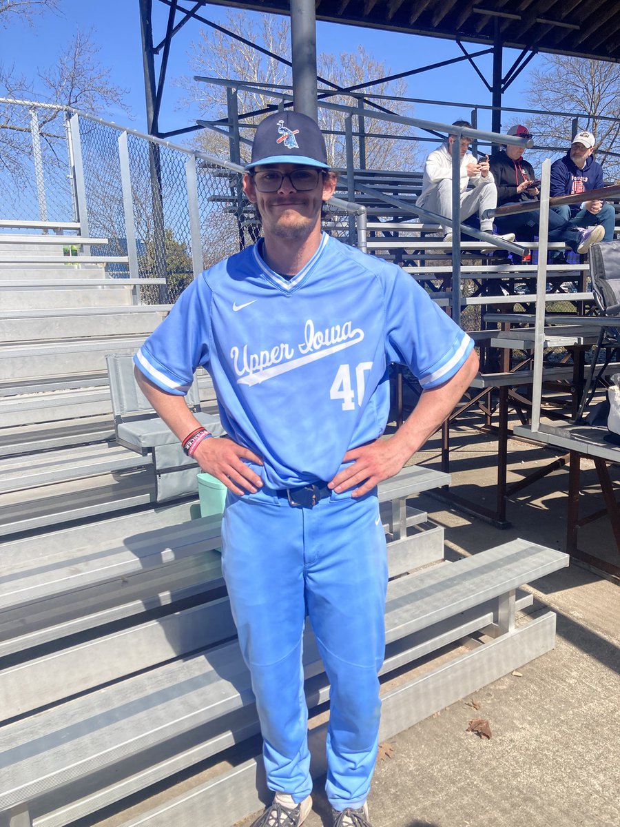 jshingle2002's tweet photo. It’s fun to see Austin back on the mound after missing the last two seasons due to injury. Go Peacocks!🦚 https://t.co/IZyi8iigVI
