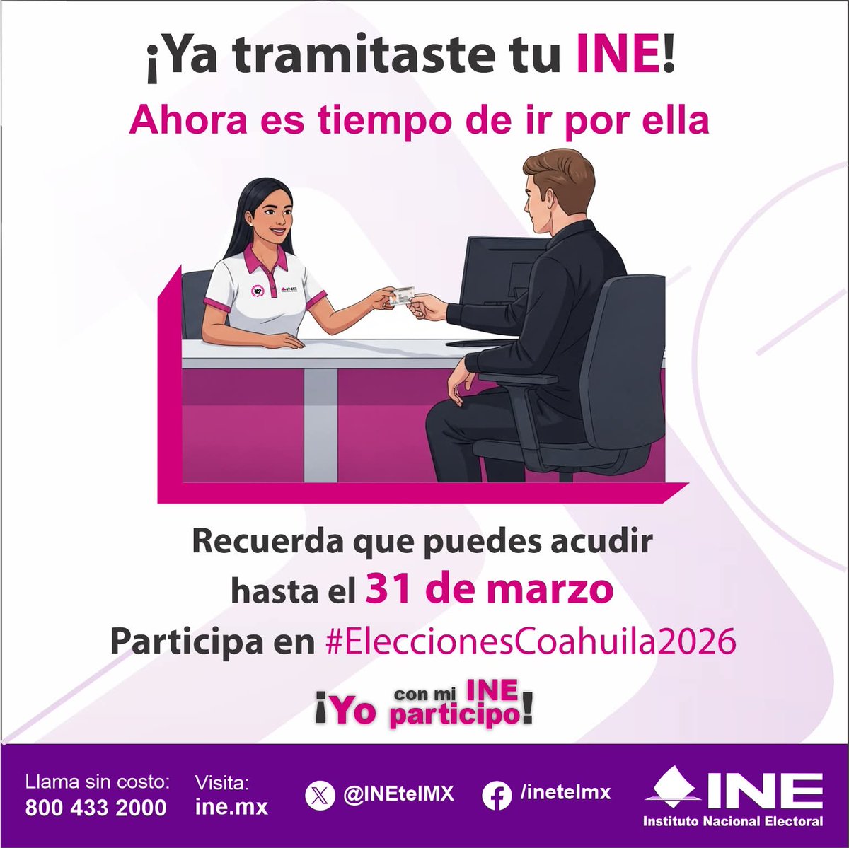 adrii_pg's tweet photo. 🤔 ¿Qué esperas? No te quedes sin tu identificación y la posibilidad de votar🪪
🅣🅘🅔🅝🅔🅢 🅗🅐🅢🅣🅐 🅔🅛 ➌➊ 🅓🅔 🅜🅐🅡🅩🅞
🪪 Recoge tu credencial para votar 👍🏻 y se parte de las decisiones de nuestro país 🗳️
Acude pronto a tu módulo y ¡no lo dejes para el final! https://t.co/2IU57VfiuP