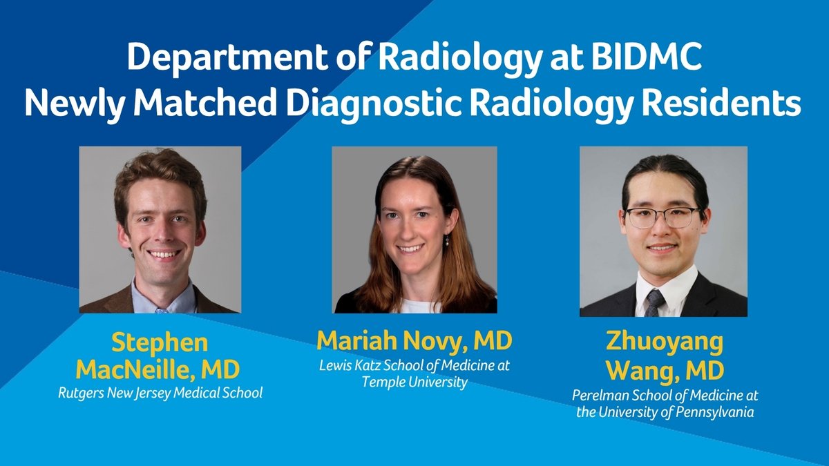 BIDMC Department of Radiology tweet media