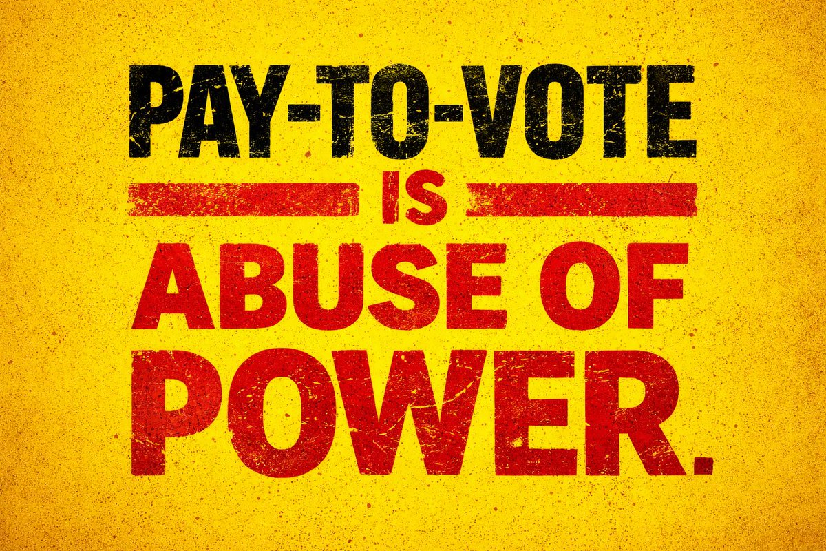 mjfree's tweet photo. 🚨 DO NOT BE FOOLED BY PRESIDENT CLOWN! The SAVE Act STEALS the right to vote from millions of Americans by forcing them show passport or birth certificate in order register/vote -- this means spending at least $200 if you don't have, and likely won't be able to expedite as Desperate Don control the passport office. 

He knows if he loses the House in the Nov midterms, he will be impeached, convicted and imprisoned. 

#NoPayToVoteSaveAct