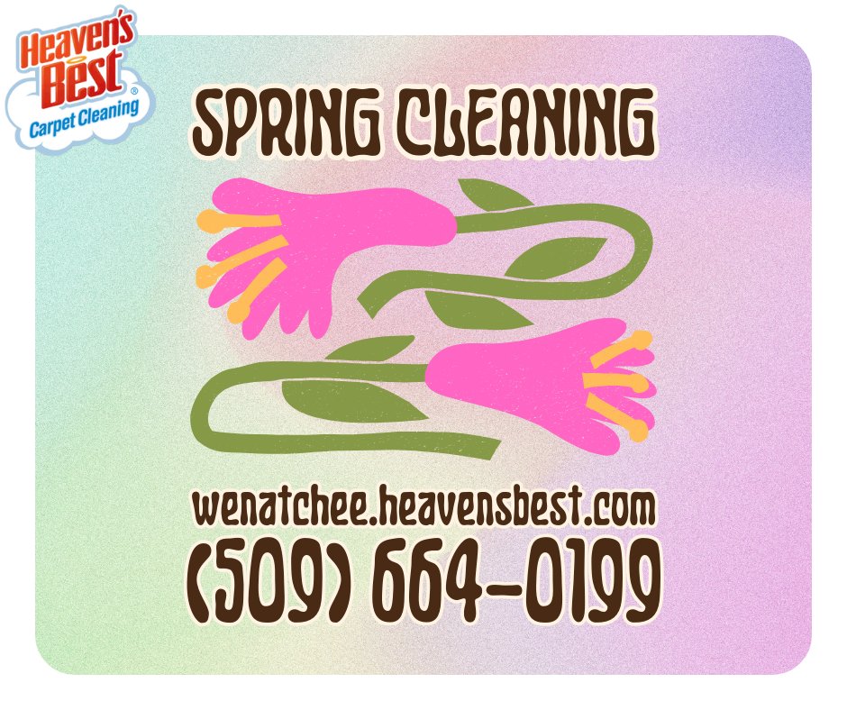 HeavenWenatchee's tweet image. Spring has sprung! 🌷 Call Heaven's Best to refresh your home today! 🌸🍃

(509) 664-0199
wenatchee.heavensbest.com

#heavensbest #wenatchee #bestofwenatchee #carpetcleaning #stainremoval #upholsterycleaning #floorcleaning
