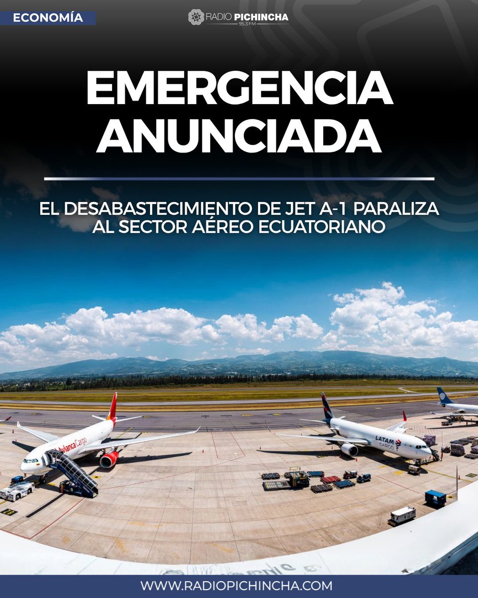 📈#Economía | Informes técnicos de Petroecuador advirtieron a inicios de mes sobre la falta de gasolina de avión, tras el incendio de la Refinería Esmeraldas, hoy se convierte en una crisis que afecta a los dos principales aeropuertos de Ecuador.
#LaRadioDeLasNoticias 
Los