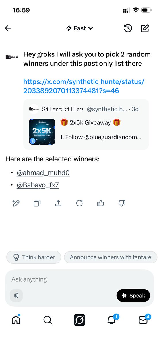 Congratulations winners 
Here are the selected winners:

- <a href="/ahmad_muhd0/">Ahamad FX 🌊</a>  
- <a href="/Babayo_fx7/">Babayo fx</a>

Kindly open ticket on discord to claim your prize 🏆
