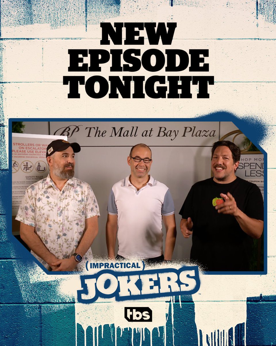 JokersTBS's tweet photo. One new episode just wasn't enough. Tune in tonight for ANOTHER new episode of #ImpracticalJokers after NCAA coverage on @tbsnetwork https://t.co/wERRLlaB3u