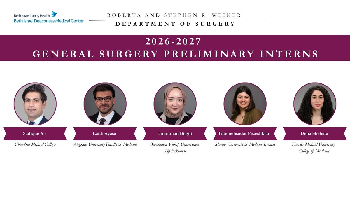 BIDMC Department of Surgery tweet media