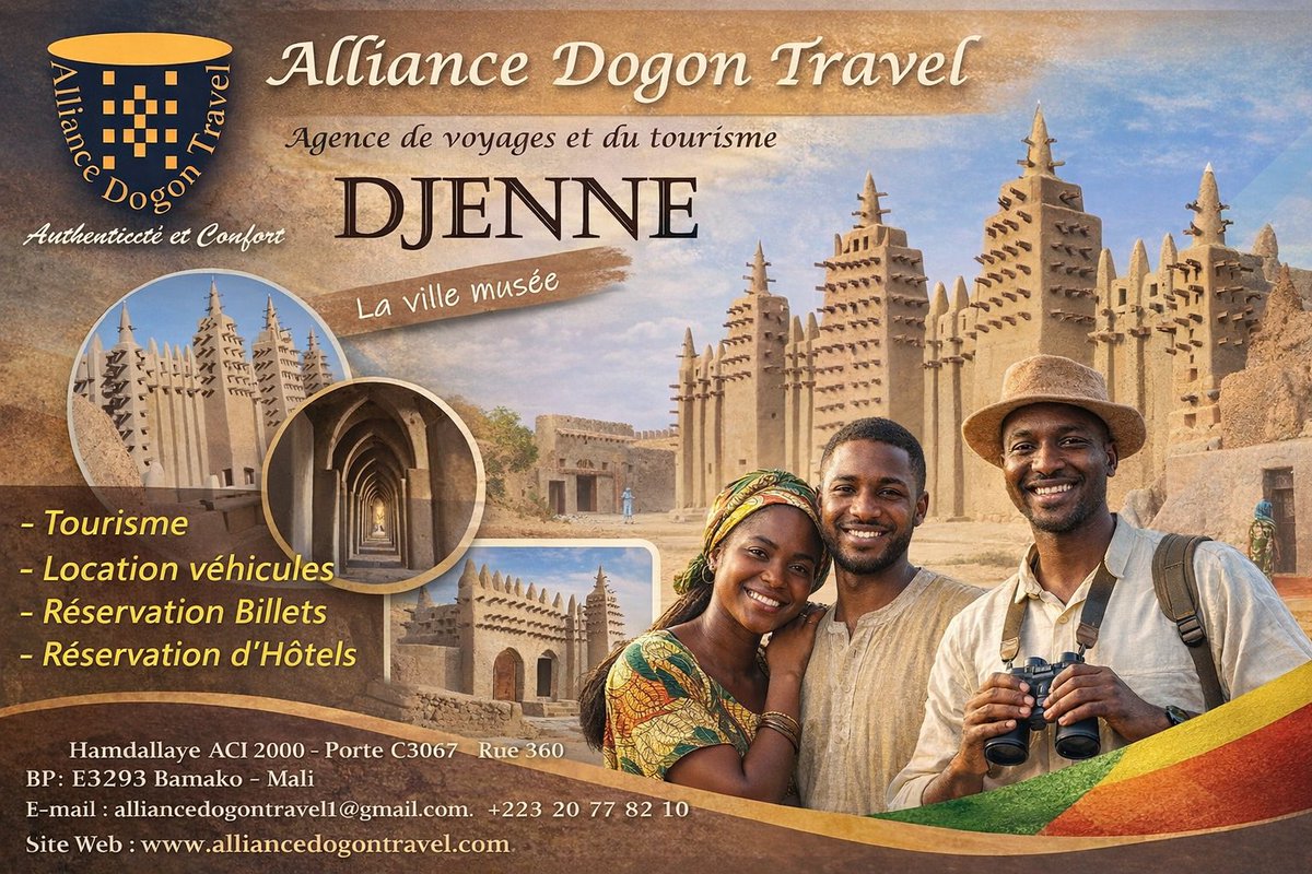 Excellente journée de vendredi à tous nos followers. Que la grâce divine vous accompagne ! Sambe sambe à tous ! #tourisme #travel #djenne #mosque #architecture #mali