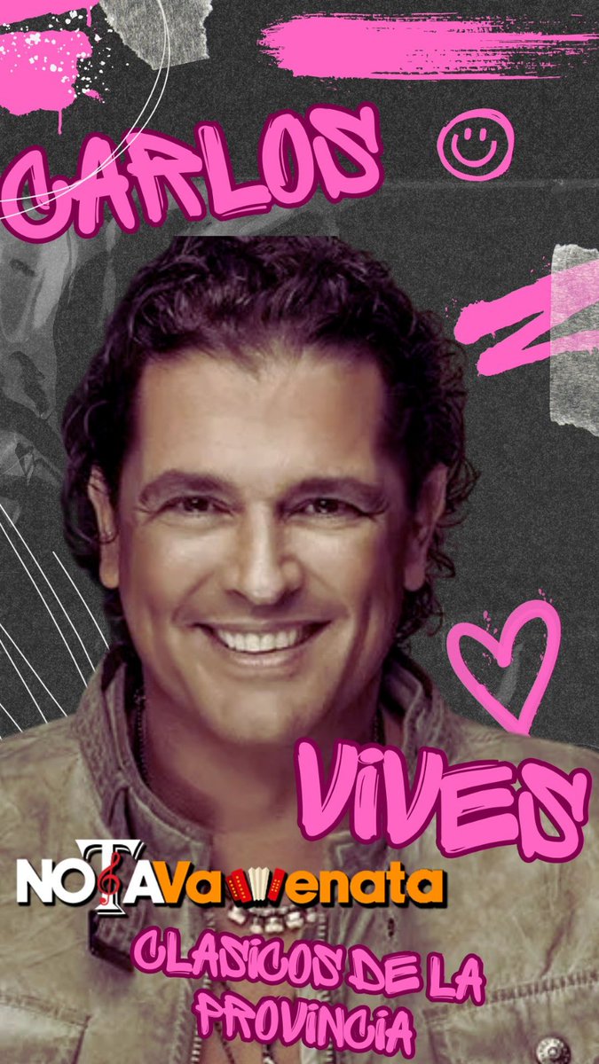 Asoamstereo's tweet photo. Bienvenidos a Nota Vallenata,
Hoy a las 11 de la mañana  hasta las 12:00 pm les traemos un especial dedicado a uno de los artistas más importantes de Colombia: Carlos Vives, un ícono que llevó el vallenato a nivel mundial.” https://t.co/k5NyPlatud
