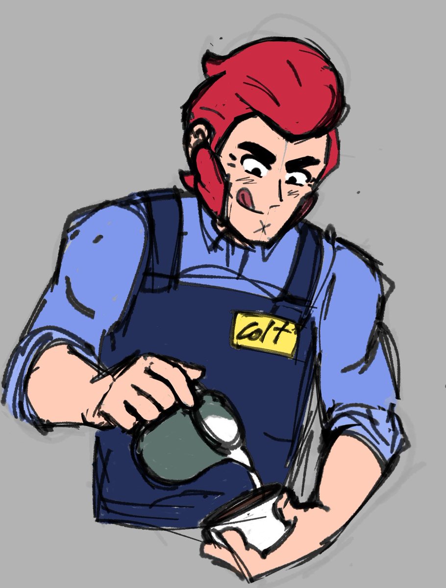 gissespinoz's tweet photo. Vi la nueva animación. Colt fue barista, fracaso y quien putas es Colleen?
#BrawlStars #Colt https://t.co/d8ElMp8sp1