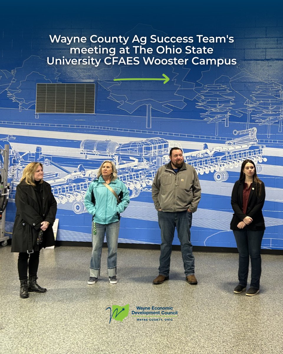 FTGUpProject's tweet photo. @FTGUpProject director Dr. Doug Jackson-Smith recently participated in a meeting and tour of some facilities at @CFAES_OSU Wooster Campus by The Wayne County Ag Success Team. Photo credit: Wayne Economic Development Council
#WayneCountyOH #WEDC #Wayne #NortheastOhioRegion #NEOhio https://t.co/CfFuwwBuDL