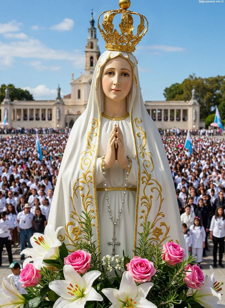Madre de Fátima,
protege a nuestros hijos y nietos, todas la familia y nuestro hogares hoy.
Aleja de nosotros las dificultades y todo lo que nos aleja de Dios.
Guárdanos siempre en la paz del Señor.
Amén. 🙏