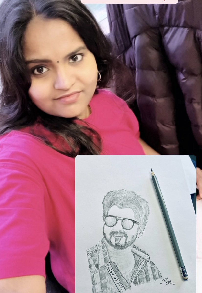 priyaasundaram's tweet photo. Made this thalapathy sketch drawing with all my love ❤️ #TVKVijay‌ @actorvijay @TVKHQITWingOffl #TVKVijay‌HQ #TVKwithTN #thalapathyfan #tvkuk https://t.co/w73RB5P9hM