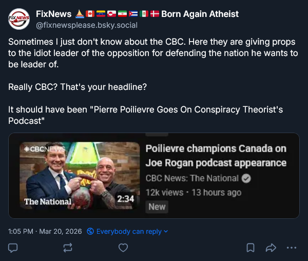 Fix News Again 🇨🇦 🤟 ⛵ ☮️🥍 Born Again Atheist tweet media