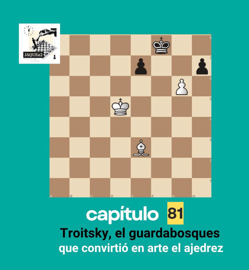 mazuagah's tweet photo. ♟️🎶En ajedrez, como en la música, hay compositores. En JAQUEa2 os contamos la vida de uno de ellos, la del soviético Alexey Troitsky,un guardabosques que revolucionó el concepto creativo del juego.

Además, hablamos con el escritor José Ángel Mañas.

👉https://t.co/f7pXSb6Lor https://t.co/YGVXy0SAI4
