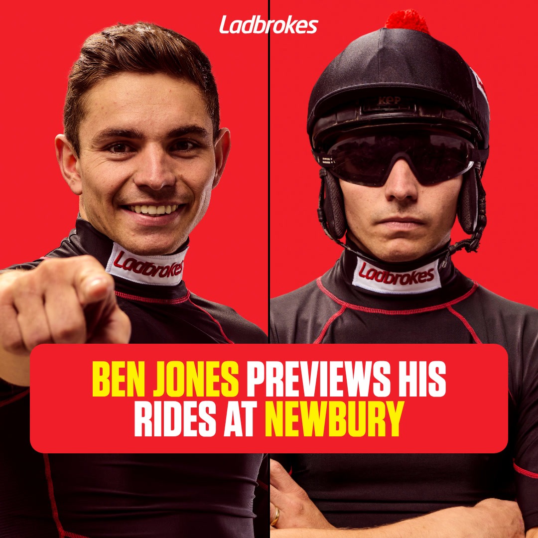 Ladbrokes's tweet photo. 💬 'As long as the ground is good to soft, that'll be fine for her'

Ben Jones heads to Newbury with 2 rides- read all about them in his exclusive blog

🔴 @BenJone04644251