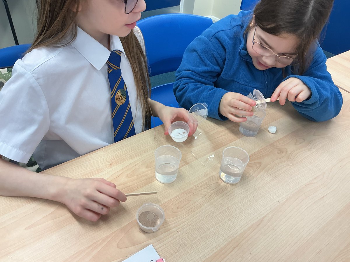 Y5Auckley's tweet image. Year 5 had a wonderful time looking at solubility as part of our ‘Properties of Materials’ topic 😊 #Britishscienceweek