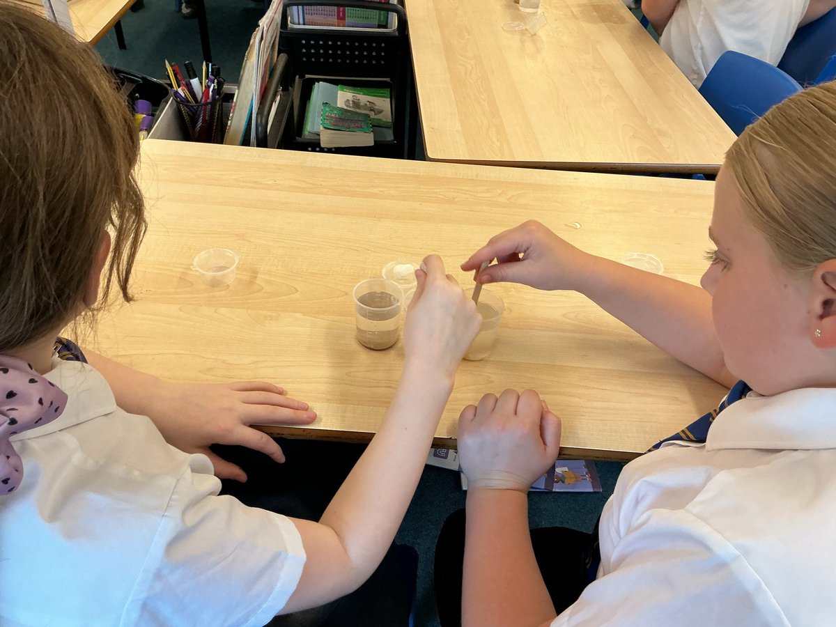 Y5Auckley's tweet image. Year 5 had a wonderful time looking at solubility as part of our ‘Properties of Materials’ topic 😊 #Britishscienceweek