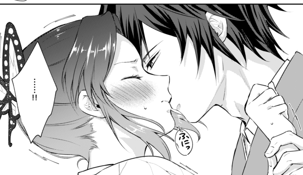 またこの季節が来ましたね。いつも片方がびっくりしてるワンパタなうちの🌊🦋ちゅーも見てってください
#ぎゆしの春のちゅう祭り 