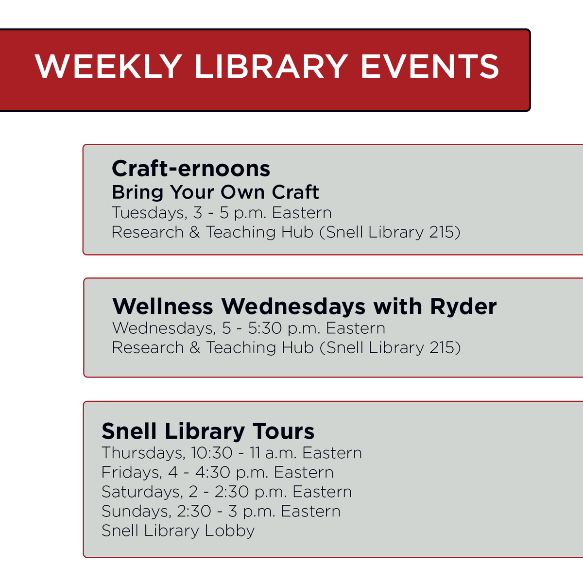 Northeastern University Library tweet media