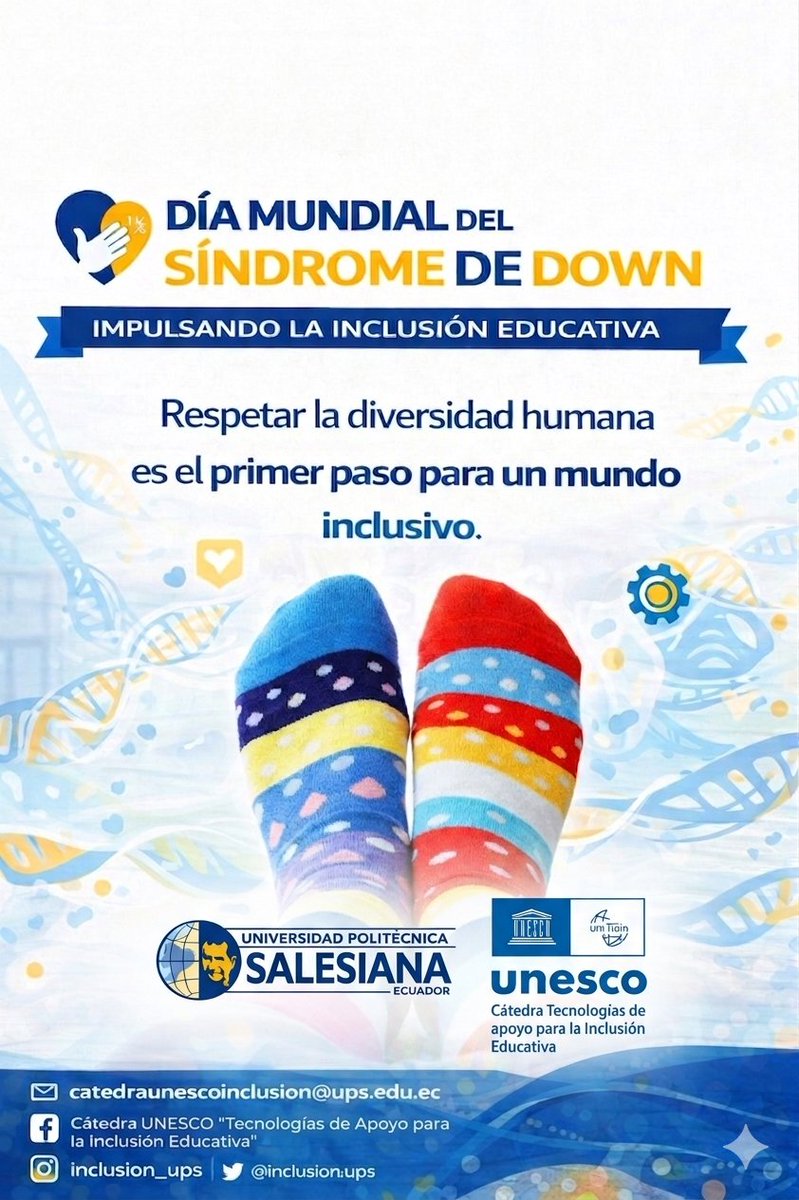 inclusionups's tweet photo. 🥰Respetar la diversidad humana es el primer paso para un mundo inclusivo. 💙💚💛🧡
#InclusiónEducativa #down https://t.co/NRsM7bDb5H