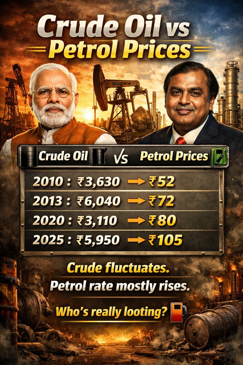 @IndianOilcl Why don’t you tweet like this when crude oil prices fall ...