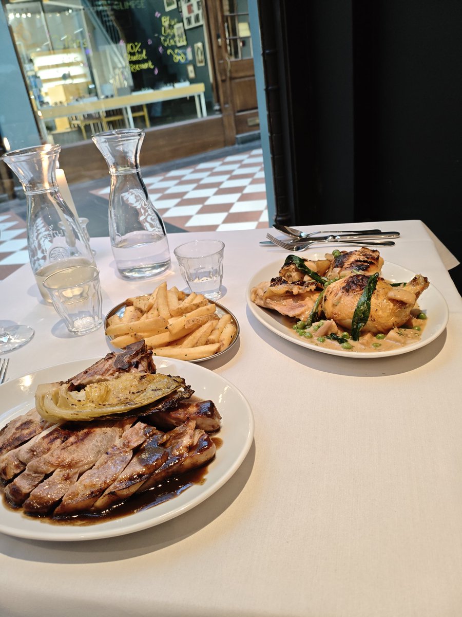 KevinWittin's tweet photo. Oysters, pork and chicken and Disco trifle at Samo. All very good. https://t.co/we9WjFW0Tr