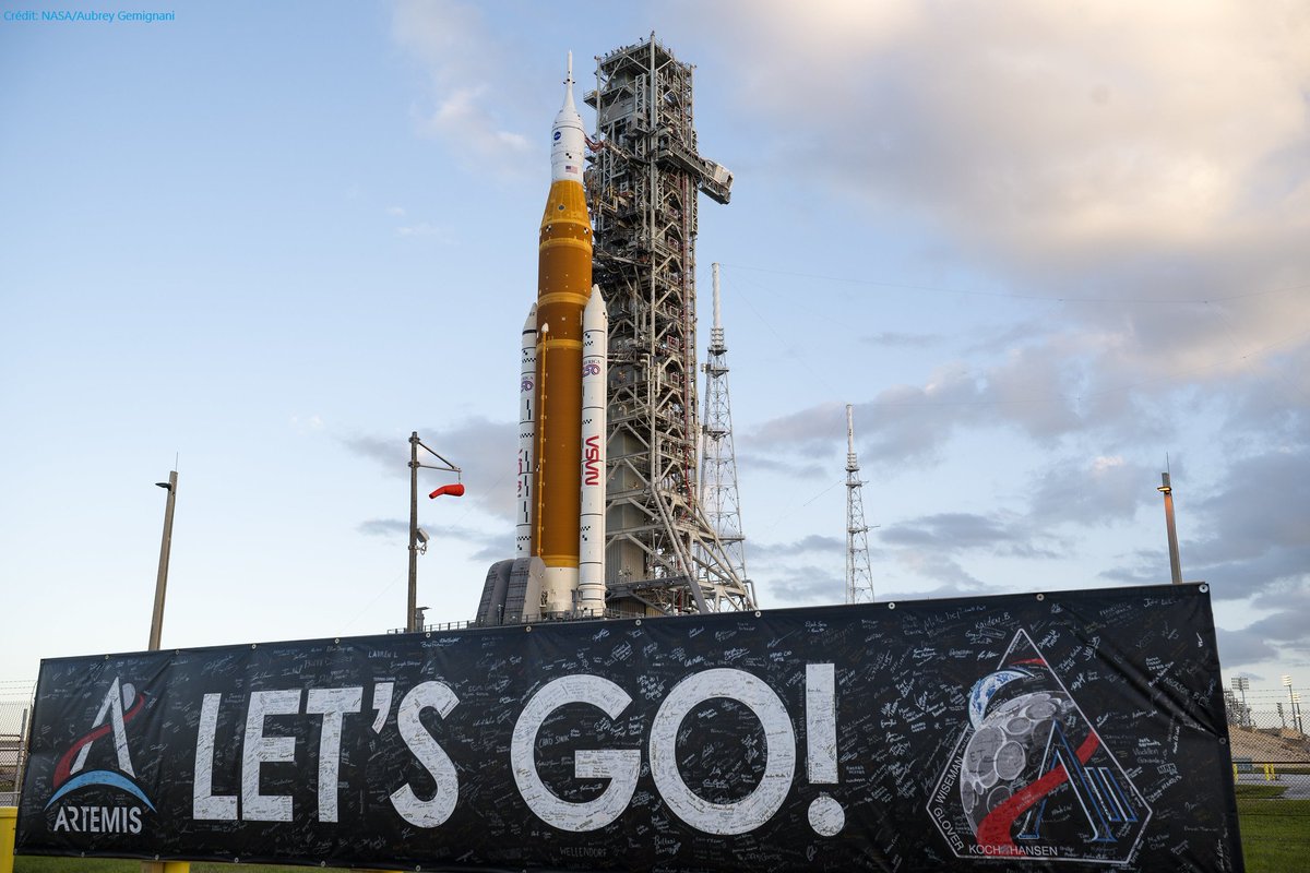 <a href="/esaspaceflight/">Human Spaceflight</a> <a href="/esa/">European Space Agency</a> <a href="/NASA/">NASA</a> We can't wait for this launch! 
Go #ArtemisII, go #SLS, go #Orion! 
#NASA #ESA #ForwardToTheMoon #ForwardTogether 
Hint: In case that you are still looking for your personal SLS #rocket model: raketenmodellbau-klima.de/e-vendo.php?a=…