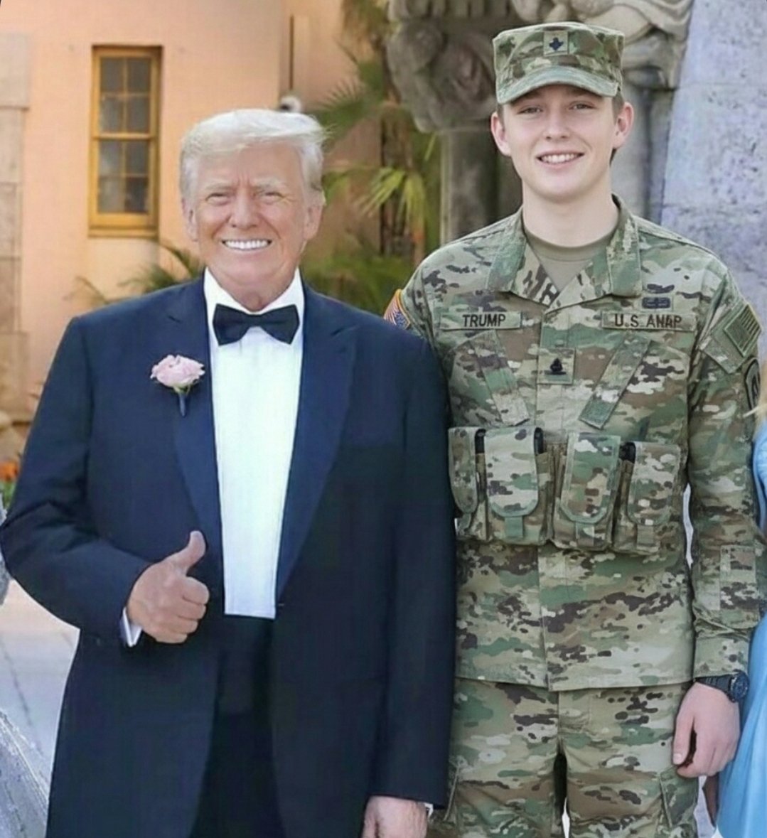 Someone please confirm that the news about Barron Trump is true.

I learned he will be enlisting in the Marines to fight on the front line of the War with Iran 🇮🇷 .
#IranIsraelWar 
#MAGA