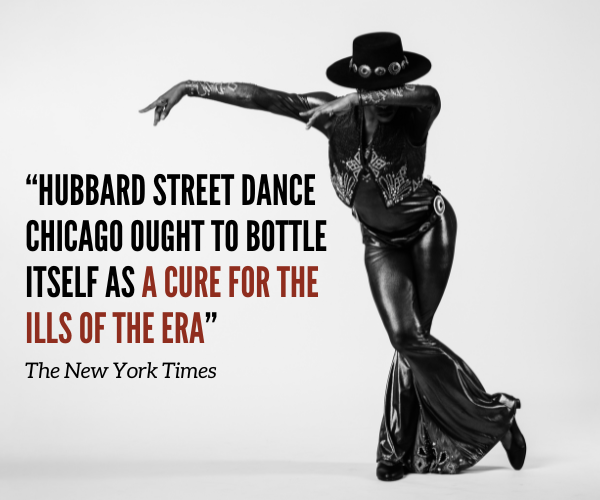 Tomorrow night! See Hubbard Street Dance Chicago perform Fosse classics and bold new works live at Mahalia Jackson Theater. Seats are limited—get yours today! 🎟️ atgtix.co/4bGhZXO