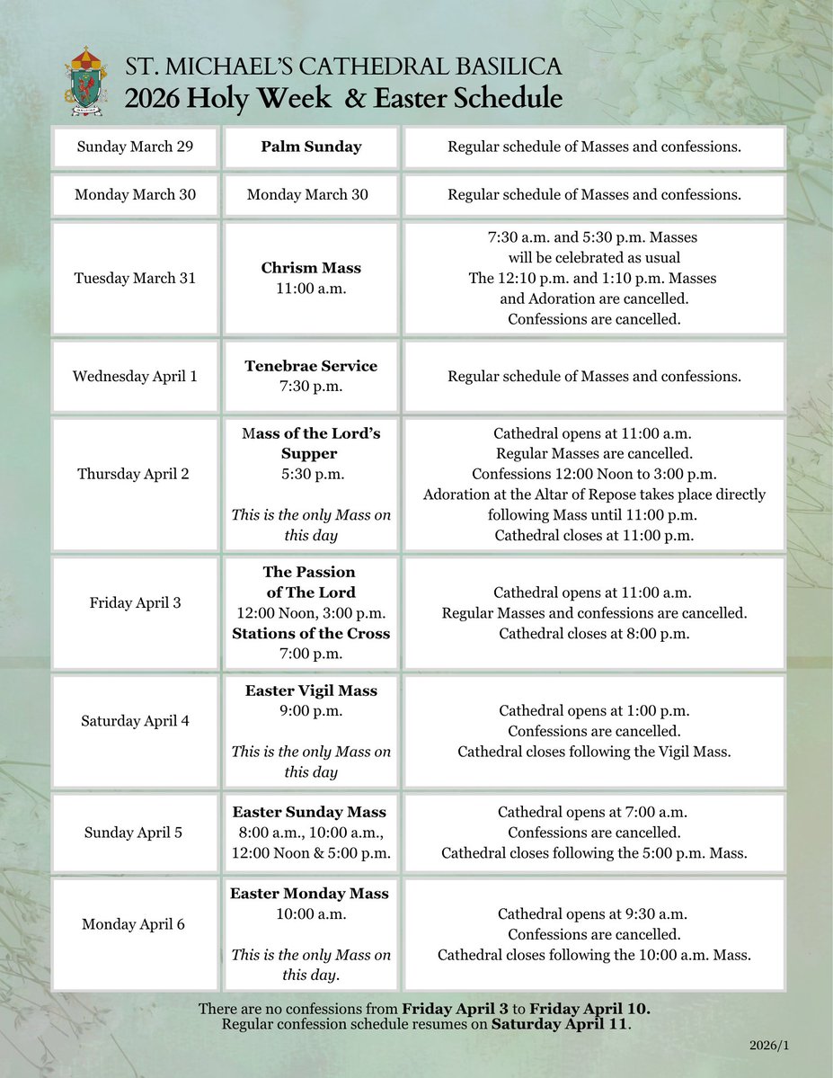 St. Michael's Cathedral Basilica tweet media