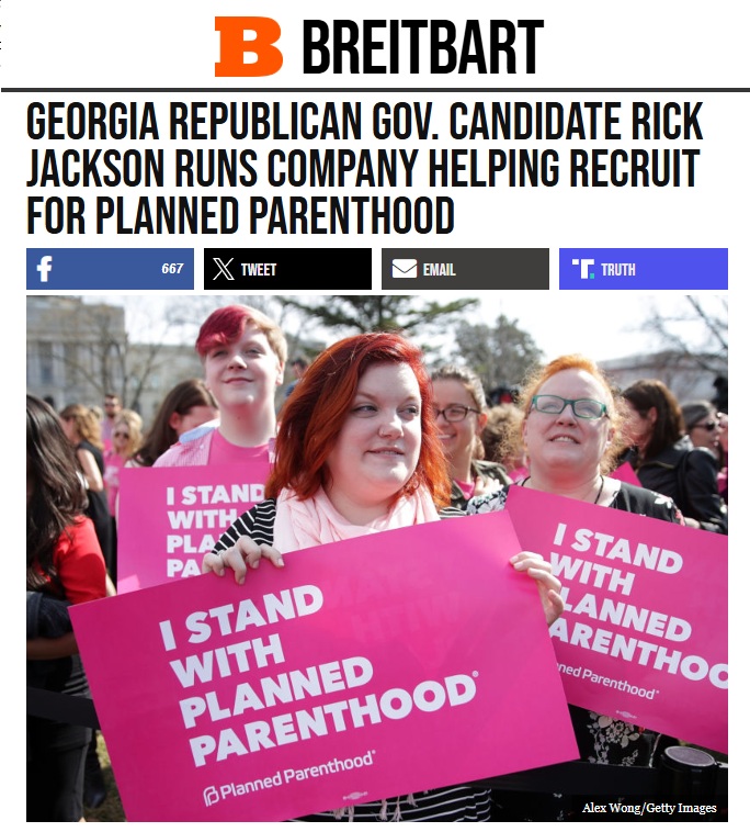 Anyone else tired of fake conservatives?

The Planned Parenthood thing isn't even the HALF of it.

Rick Jackson gave hundreds of thousands of dollars to Nikki Haley, Liz Cheney, Jeb Bush, and Lindsay Graham.

No wonder that Trump endorsed Burt Jones over him. 🤨