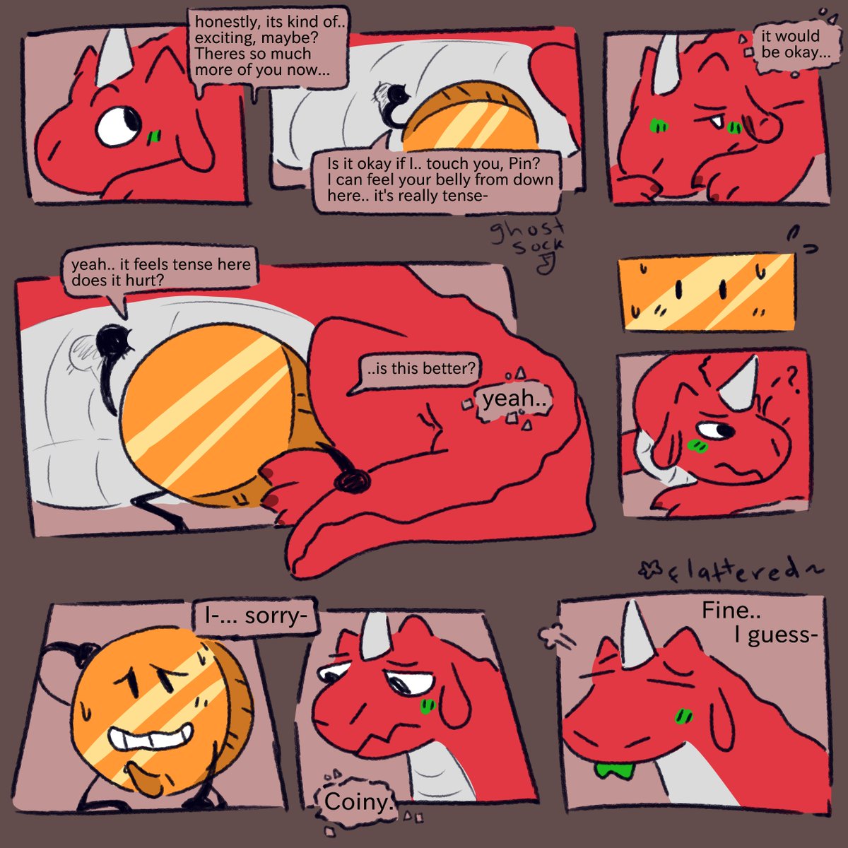 [ vore / dragon tf ] 3/?? he might be a little TOO excited to make her feel better #oscnsfw