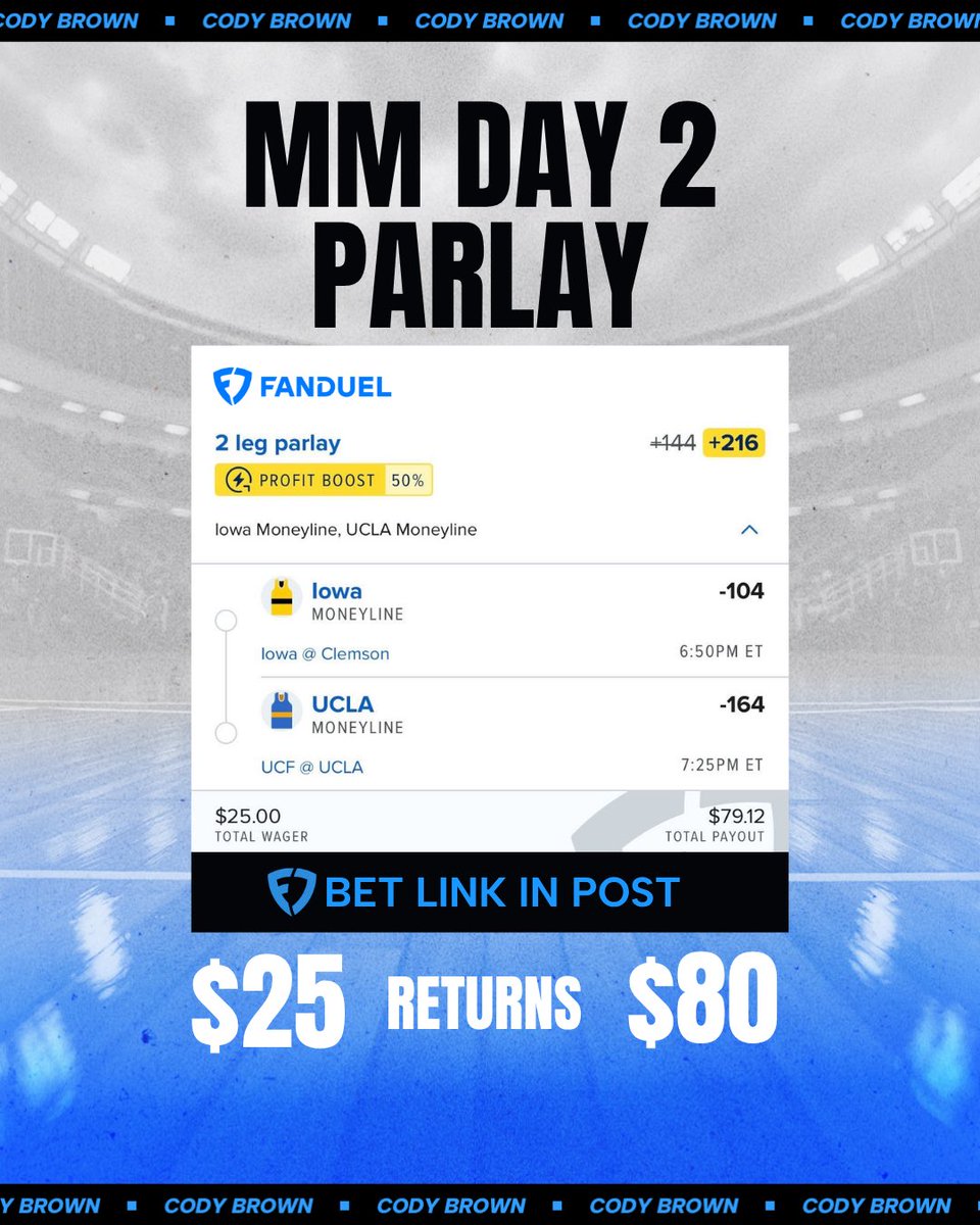 Cody Brown Bets tweet media