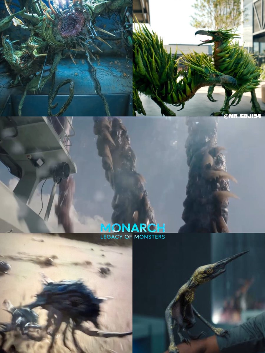 The creatures from Episode 4 of 'Monarch: Legacy of Monsters' S2. #Cocai  #Scarabs #Needlewalkers #vinestrangler #Leafwing