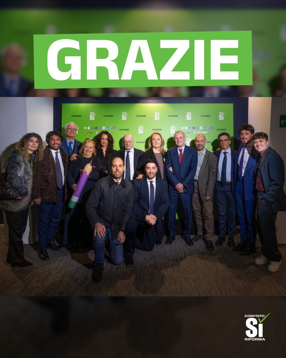 Grazie a chi ha seguito, condiviso e informato.
Grazie a volontari, comitati e professionisti.
Grazie a te: domenica e lunedì vai a votare Sì. Buon voto.
#SìRiforma #referendum #giustizia #ilgiudiceseitu