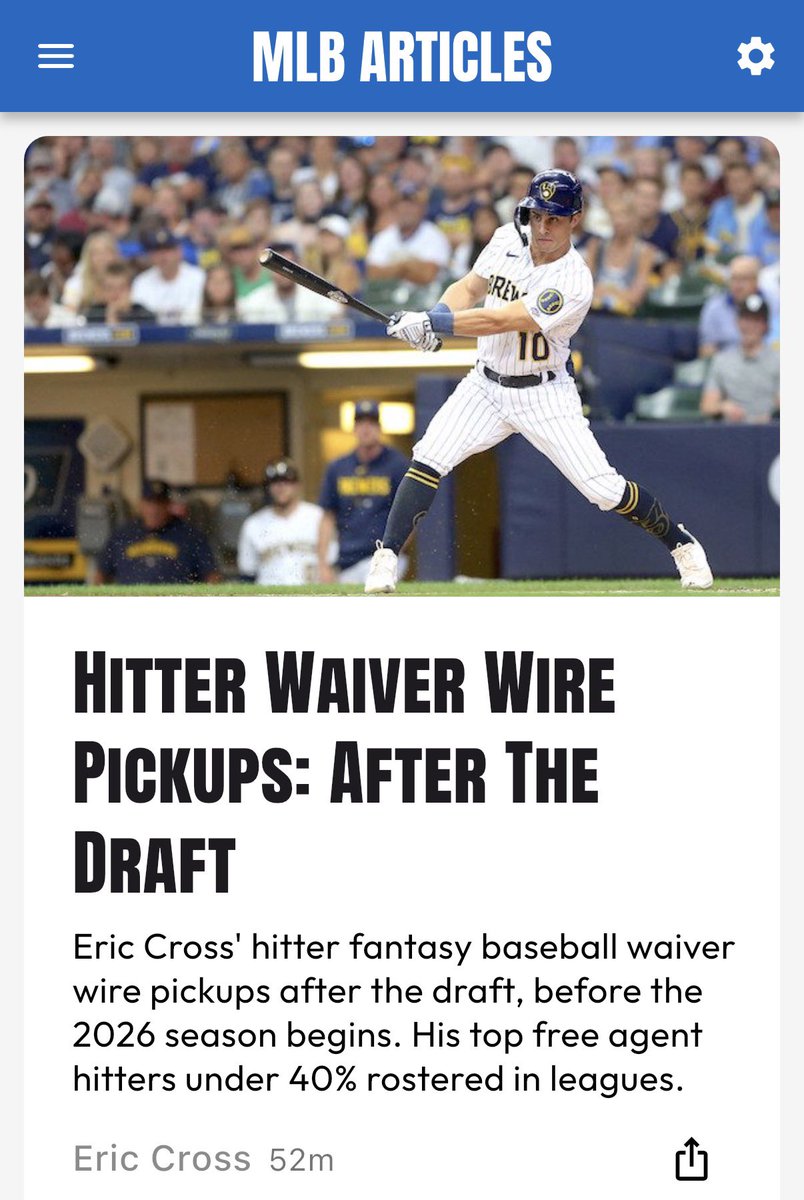 RotoBaller MLB tweet media