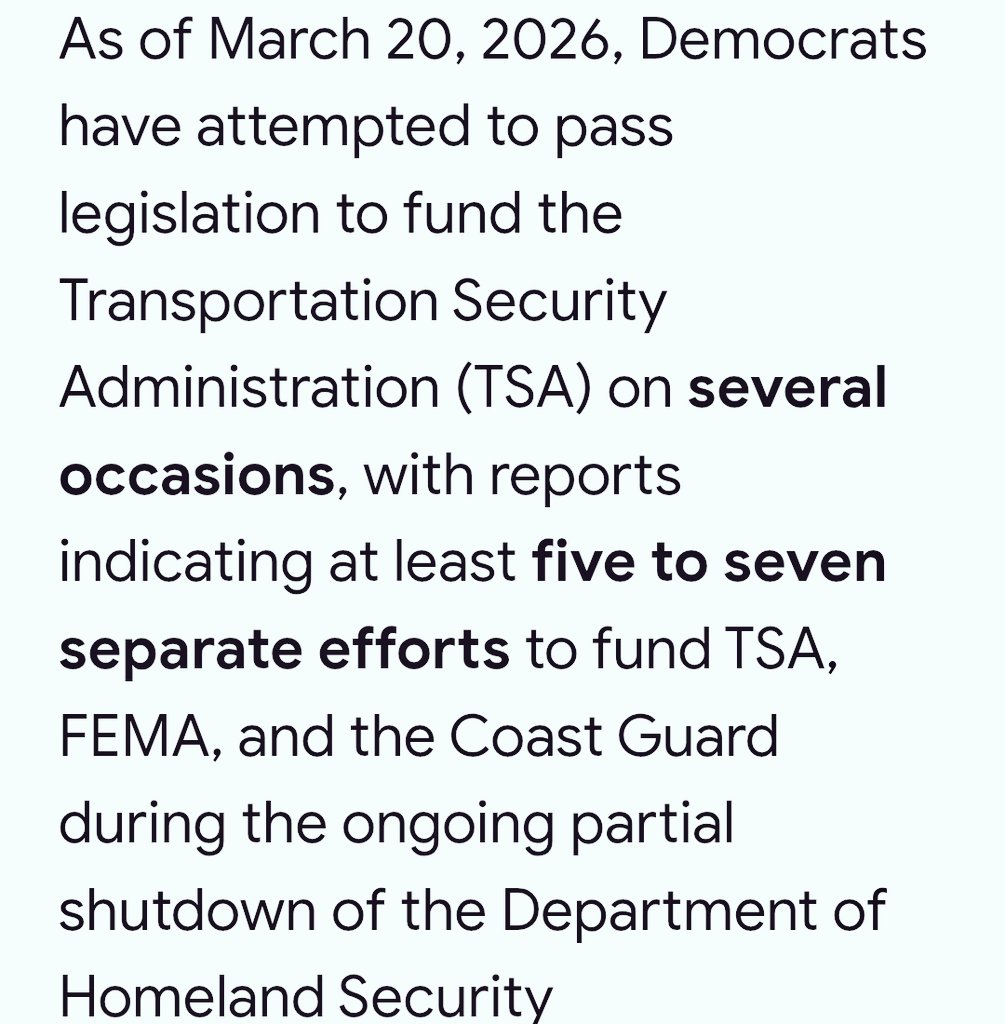 MoLulkowski's tweet photo. @Buddy_Carter IF Republicans gave a shit they would pay the TSA agents.
Bills have brought up over six times, and you've rejected all of them, so tell your tale walking.
You have the House, the Senate, and the White House, and you could pay at any time, but you won't. #GOPFailure #FACTS
⏬️ https://t.co/wU2lhPG7T5