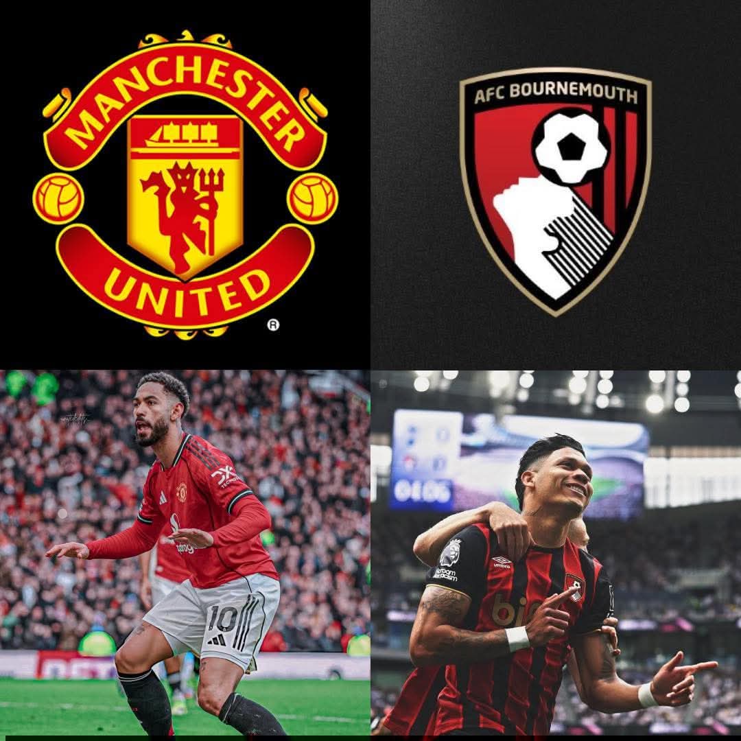 KaputJunior's tweet photo. What will be the outcome of this match Manchester united vs Bournemouth Tonight. #Manchesterfans https://t.co/zEEbEP5kfQ