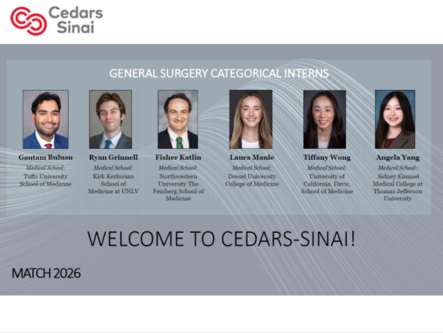 Department of Surgery at Cedars-Sinai tweet media