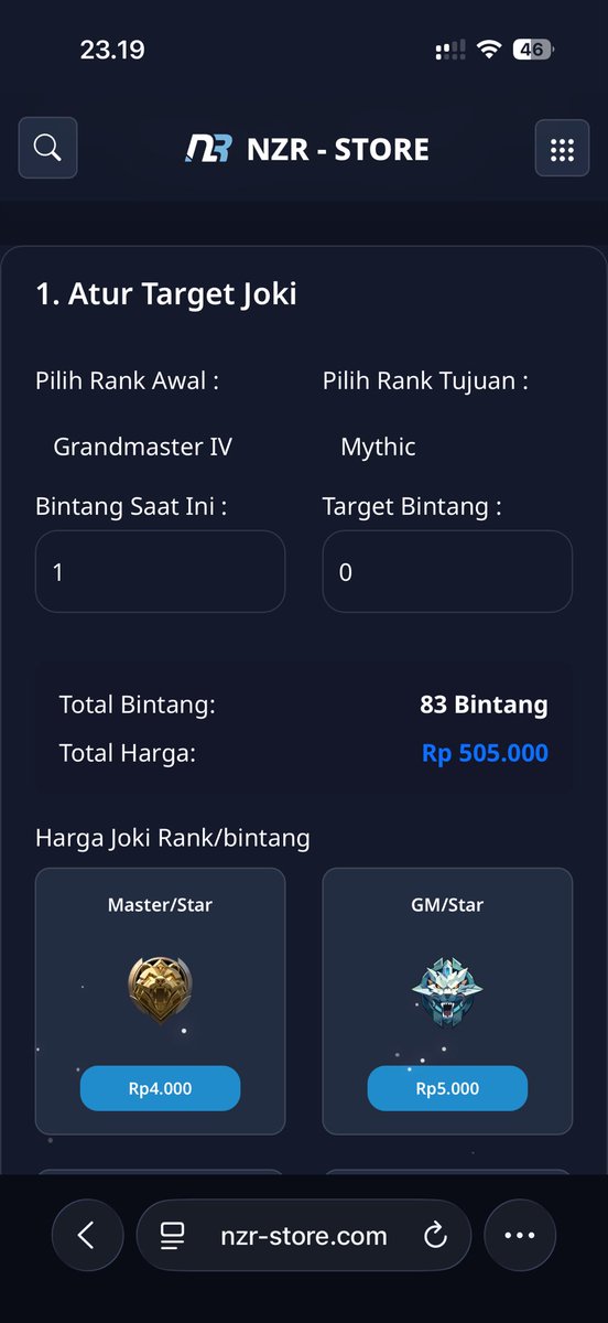 NZR STORE | TOP UP GAMES & JOKI MOBILE LEGEND tweet media