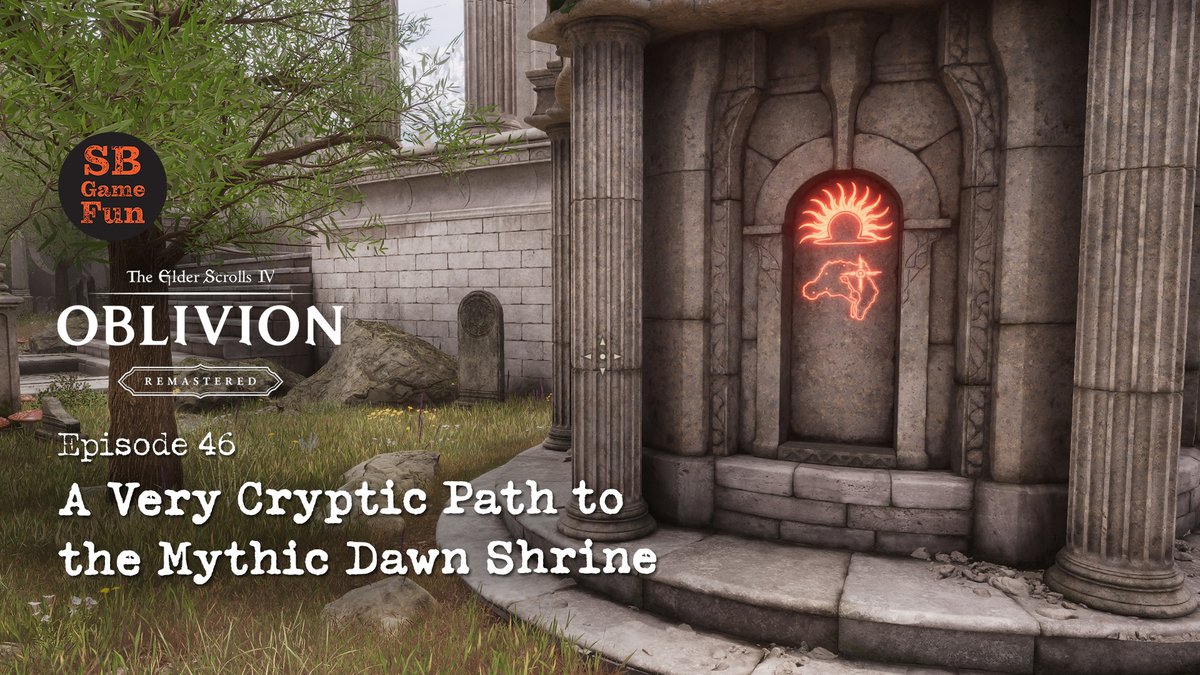 SBGameFun1's tweet photo. It's an Oblivion Remastered Friday! On today's episode, we do a LOT of running around to get to the Mythic Dawn shrine! Enjoy! https://t.co/ym6c8OStb9 #SBGameFun #Oblivionremastered #PlayGames #HaveFun https://t.co/M0LTXUlqrH