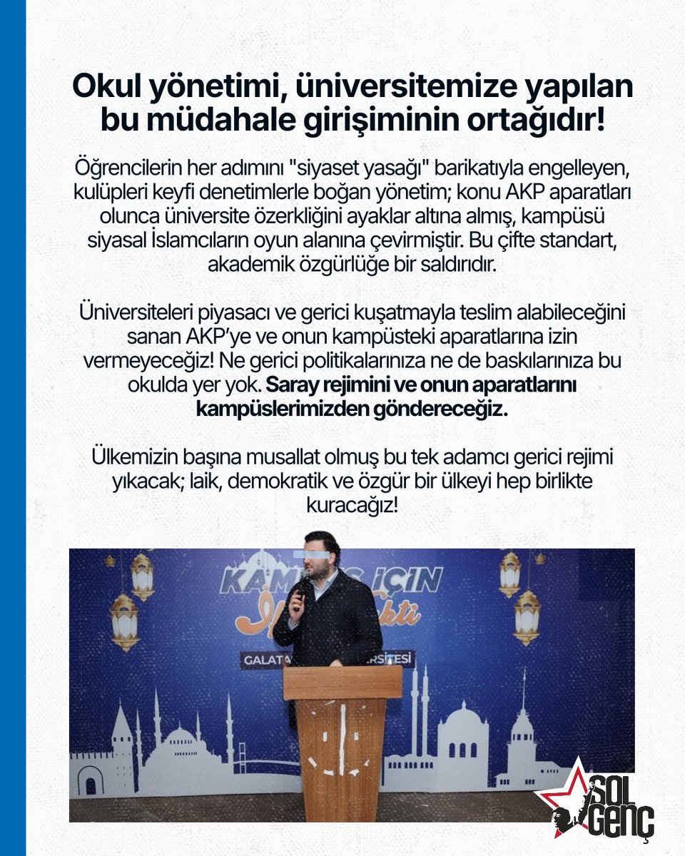 Galatasaray Üniversitesi SOL Genç tweet media