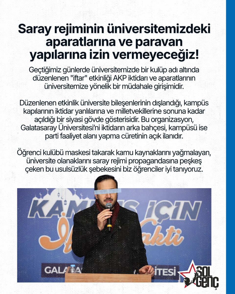 Galatasaray Üniversitesi SOL Genç tweet media