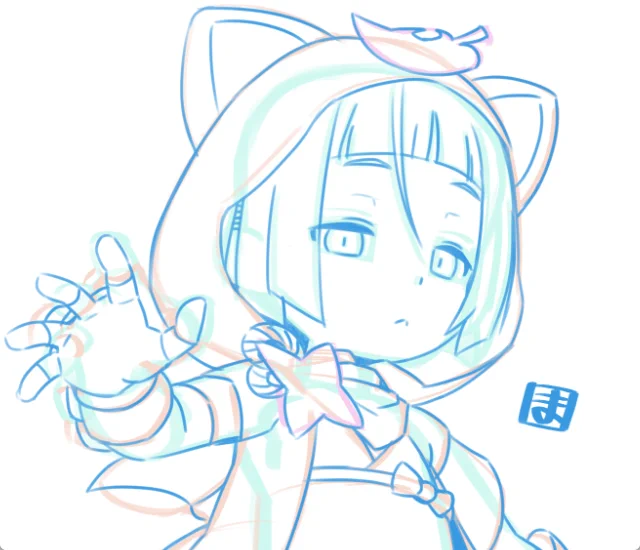 何度も描いてみても全体の雰囲気がなんか似ない‥という謎現象