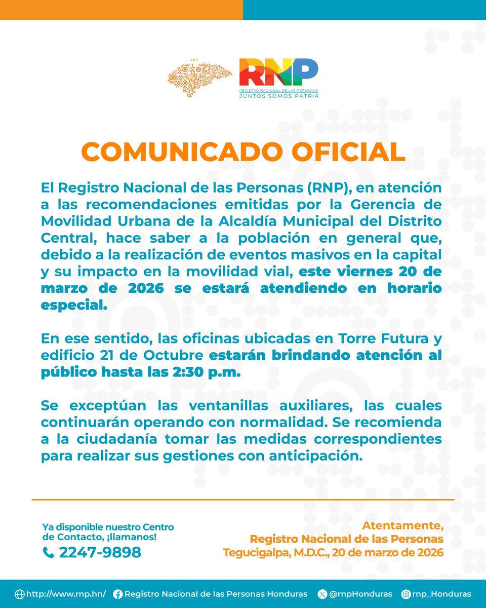 RNP Honduras tweet media