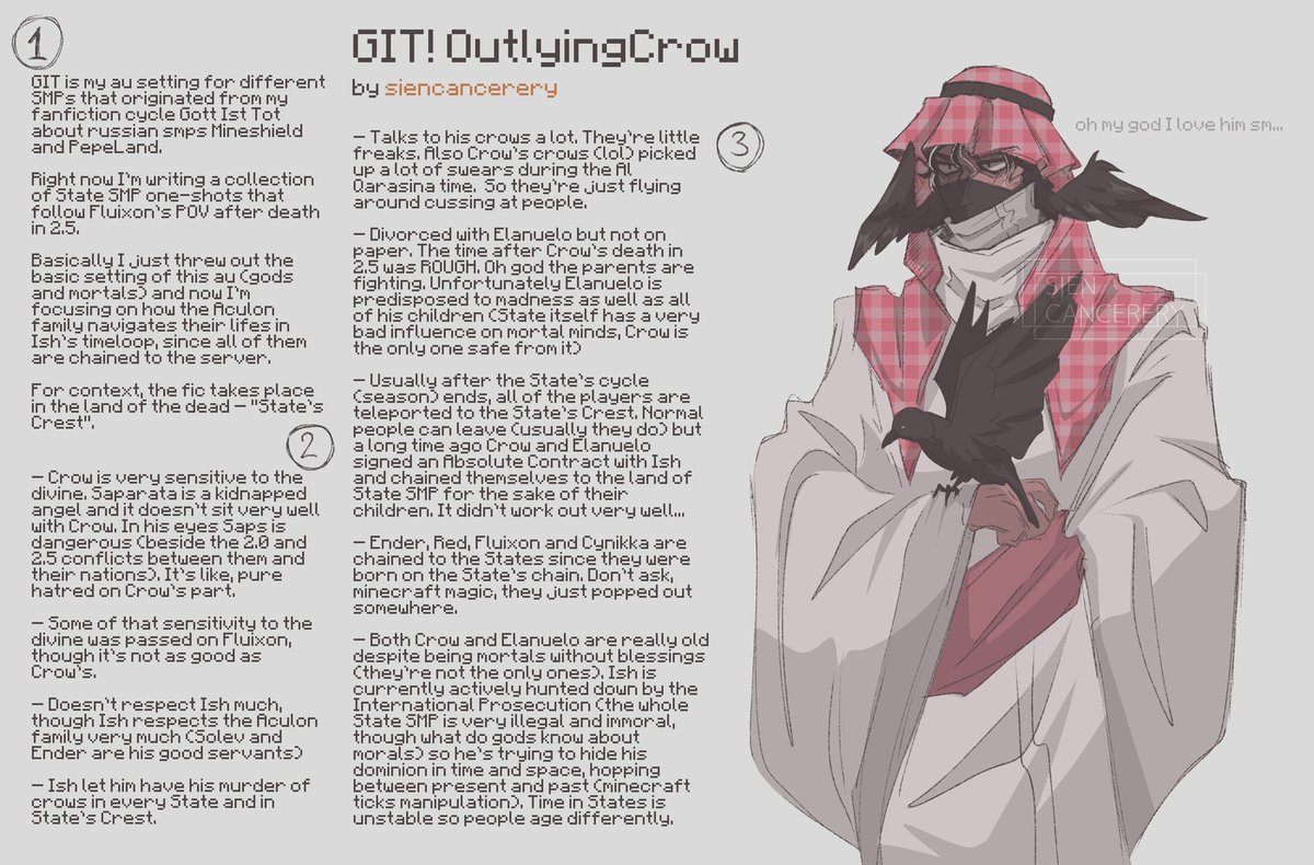 SIEN_CANCERERY's tweet photo. Hi im an #OutlyingCrow fan im about to climb the walls I love him so much. https://t.co/LsyzD4PM4y