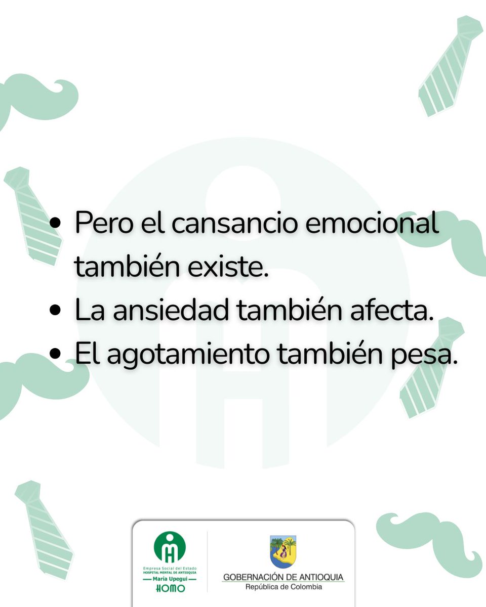 💚Marzo también es una oportunidad para reconocer la importancia del bienestar emocional de los hombres. 👨👴🧔‍♂️

<a href="/SaludAntioquia/">Secretaría de Salud e Inclusión Social</a> <a href="/RamonEAcevedo/">Ramón Acevedo</a> <a href="/GobAntioquia/">Gobernación de Antioquia</a>