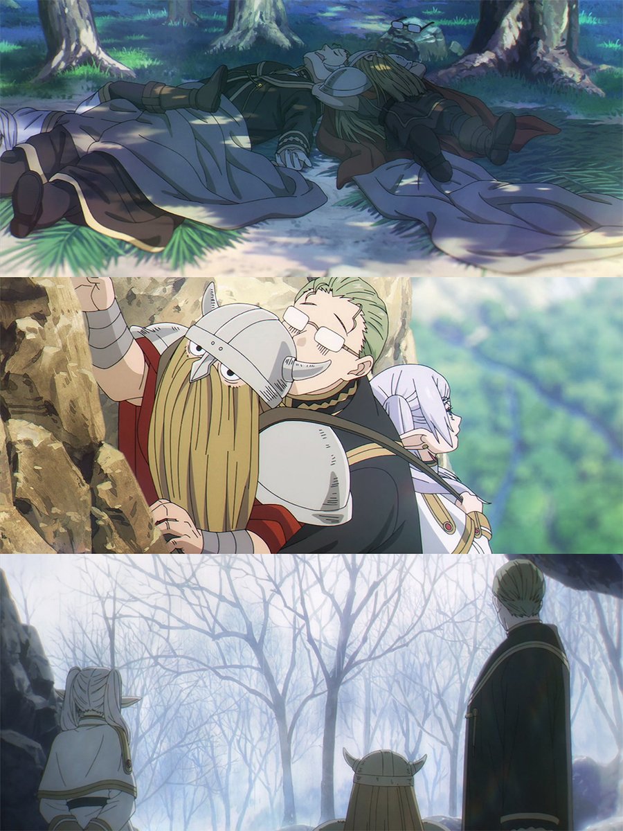 TheAnimeSelect's tweet photo. Frieren, Eisen, and Heiter from Himmel’s POV https://t.co/BU5APL2a2x