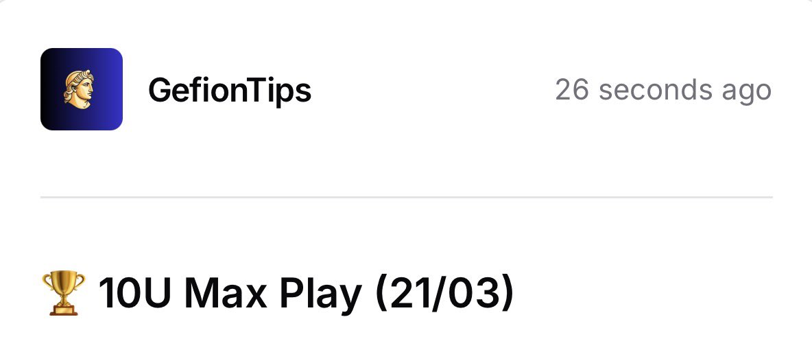 Gefion | Betting Tips tweet media