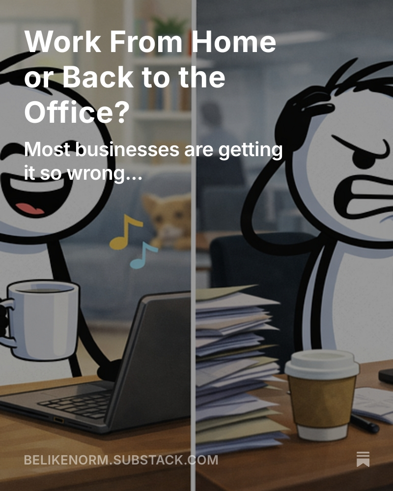 graypaul1's tweet photo. Working from home vs in the office, the debate is getting fierce...

Many businesses are asking their teams back into the office, first it was just 2 days but now some are even pushing for 4 or 5 days and it’s causing a bit of a split. On one hand, some employees are fine with it; they’re okay trading the home-office flexibility for in-person interactions that help build relationships. On the other hand, plenty of folks have settled into remote routines that let them juggle life and work in ways that just make sense for them. Dragging them back into the office can feel like a step backward and can dent morale.

Now, there’s no sugar-coating it: yes, in-office work can foster team spirit and those spontaneous “watercooler moments” that remote calls can’t fully replace. But insisting on a return without recognizing the impact on people’s established routines isn’t going to win hearts and minds.

There are even companies saying “if you don’t like it, you can leave,” with this they are not worrying about employee morale. Sure, no one’s going to stand up in a meeting and admit they’re demotivated, but you’ll find that resentment quietly building up.

And guess what? That silent disengagement means that when you need people to go the extra mile, they’ll be far less willing to do it.

So, if a business wants to avoid a subtle exodus or a team that’s just going through the motions, it’s worth paying attention to how people really feel. Otherwise, you’re just trading short-term compliance for long-term disengagement.

What do you think?
